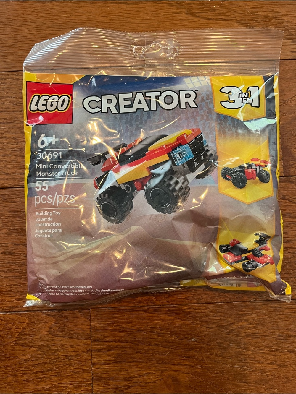 LEGO Creator 3-in-1 Mini Convertible Monster Truck Building Toy 30691